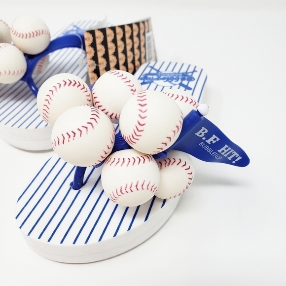 BUBBLEFLOP Baseball flip flop sandal NWT - Picture 5 of 7